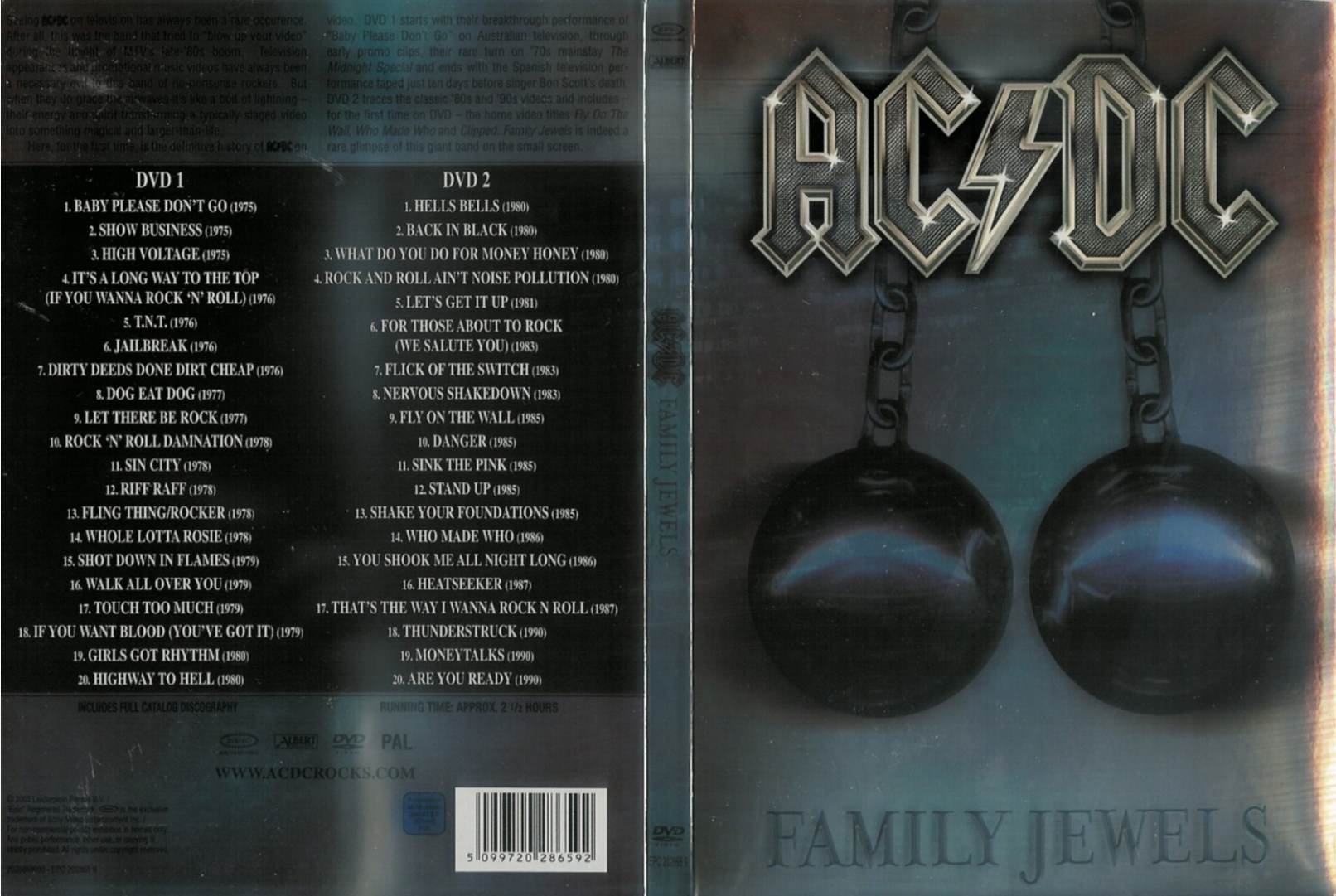 AC DC Family Jewels : Front | DVD Covers | Cover Century | Over 1.000. ...